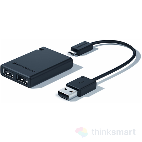 3DConnexion USB elosztó - 2 port - fekete (3DX-700051)