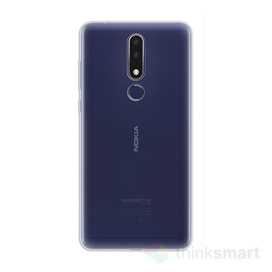 4-OK ultravékony szilikon mobiltelefon tok - átlátszó | Nokia 3.1 Plus