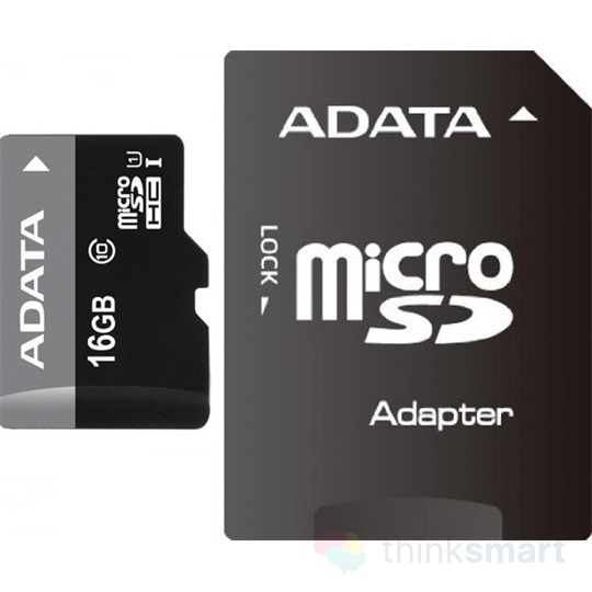 Adata AUSDH16GUICL10-RA1 16GB MicroSDHC UHS-I CLASS10 memóriakártya, adapter