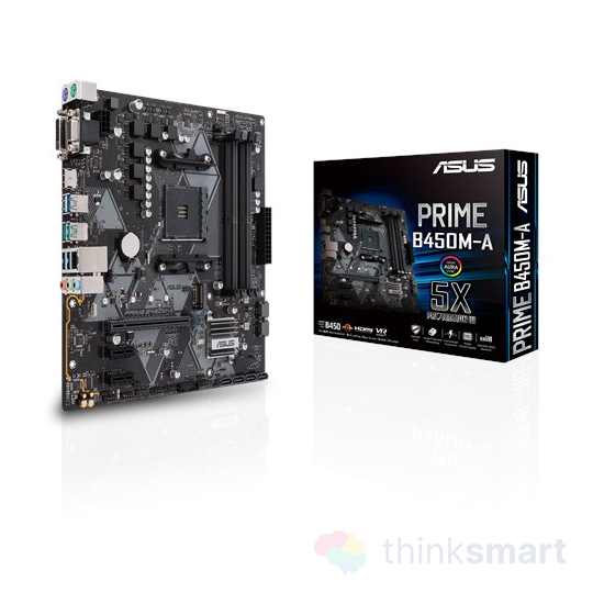 ASUS PRIME B450M-A AMD AM4 mATX alaplap (90MB0YR0-M0EAY0)