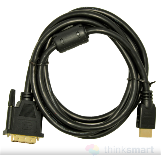 Akyga HDMI 1.4 (M) - DVI (M) Kábel 1.8m - Fekete (AK-AV-11)