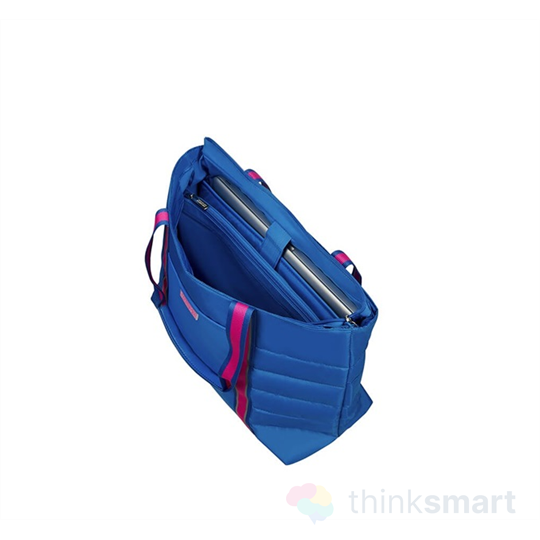 American Tourister 14,1" Uptown Vibes shopping táska - kék-pink (120345-4741)