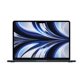 Apple MacBook Air 13.6" notebook - éjfekete | M2, 8C GPU, 8GB, 256GB, magyar