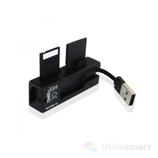Approx APPCR01B Kártyaolvasó - All-in-one Mini kártyaolvasó (Micro SD/ SD/ MS/MS-PRO/ MSDuo/ M2) Fekete