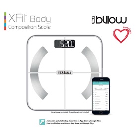 Approx XFIT Billow Okos mérleg - Testsúly, testzsír , BMI mérésére, BT4.0, okostelefonnal párosítható