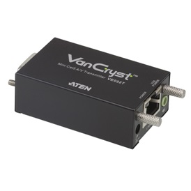 Aten VE022-AT-G VanCryst Extender Cat5 VGA Video Mini + Audio