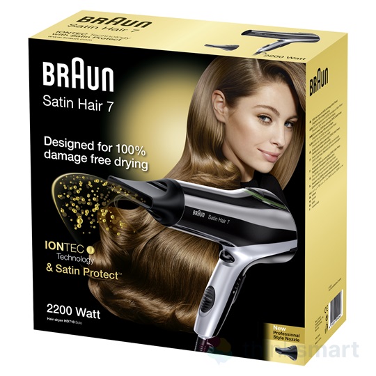 Braun HD710 Satin Hair 7 hajszárító - fekete/ezüst