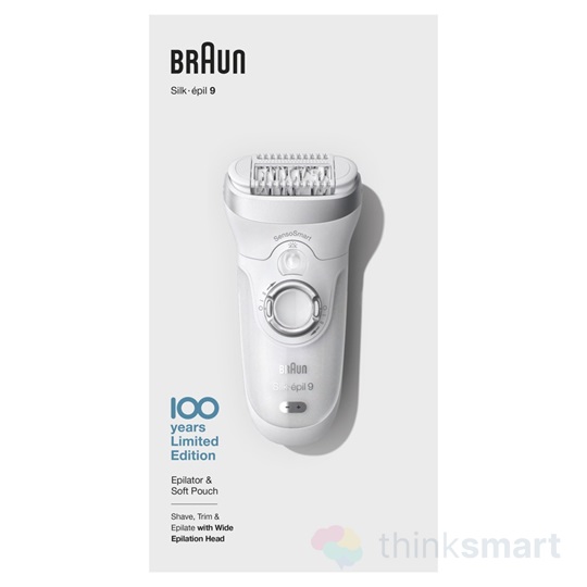Braun MBSES9 Silk-Epil 9 SensoSmart Wet&Dry epilátor - fehér | Design kiadás