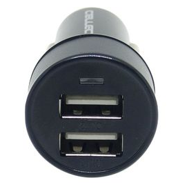 Cellect autós töltő adapter 2 USB csatlakozóval 3.1 A - Fekete (MPCB-2USB-3.1A)