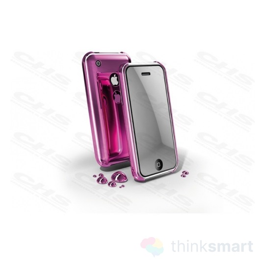 Cellularline Chrome műanyag mobiltelefon tok - rózsaszín | Apple iPhone 5 / 5S / SE 2016