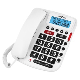 ConCorde 5030 vonalas telefon - időseknek - fehér