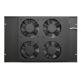 Conteg DP-VEL-04-H Ventilátor panel + keret 19" 4-es termosztáttal