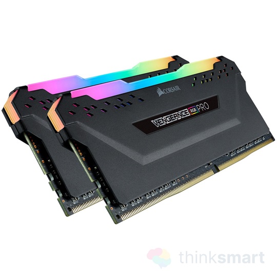 Corsair CMW16GX4M2C3200C16 Vengeance RGB Pro 16GB DDR4 memória kit - fekete | 2x8GB, 3200MHz