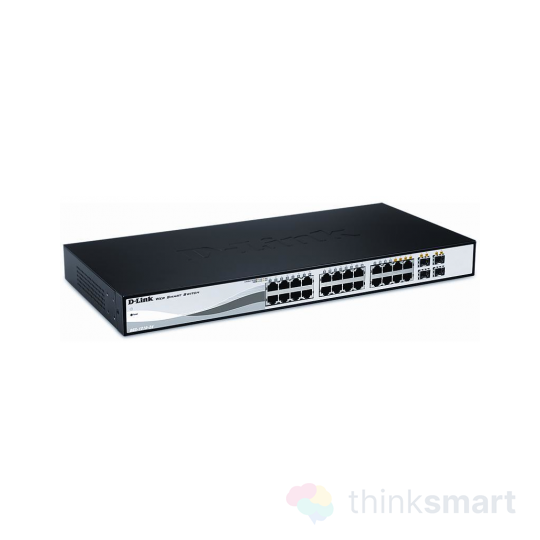 D-Link DGS-1210-24 switch - fekete - 24x1000