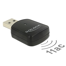 Delock 12502 USB 3.0 kétsávos WLAN ac/a/b/g/n Mini Stick 867 Mb/s