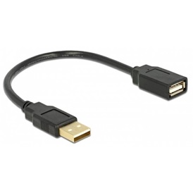 Delock Hosszabító kábel USB 2.0 Apa/Anya - 15cm (82457)
