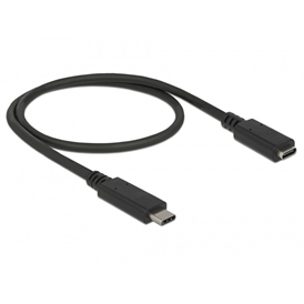 Delock 85532 USB Type-C Bővítőkábel - fekete