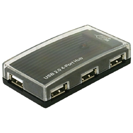 Delock USB elosztó - 4 port - fekete (61393)
