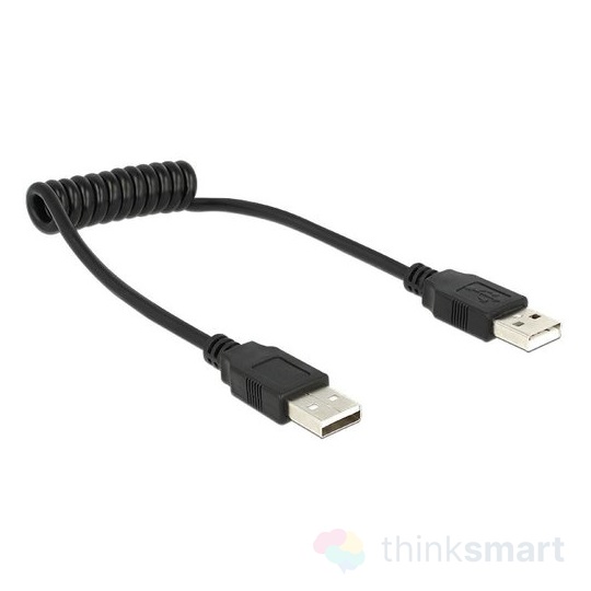 Delock USB kábel - 20-60cm - fekete - 83239