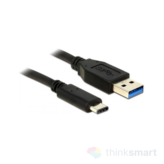 Delock 83869 USB-A 3.1 > USB-C adatkábel - fekete | 0.5m