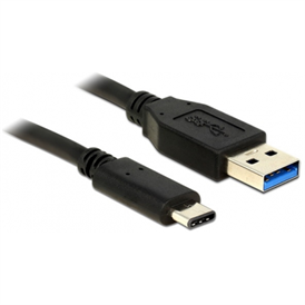 Delock 83869 USB-A 3.1 > USB-C adatkábel - fekete | 0.5m