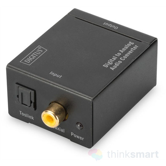 Digitus digitális - analóg audio konverter - fekete (DS-40133)