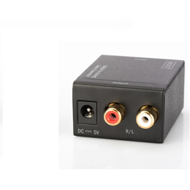 Digitus digitális - analóg audio konverter - fekete (DS-40133)