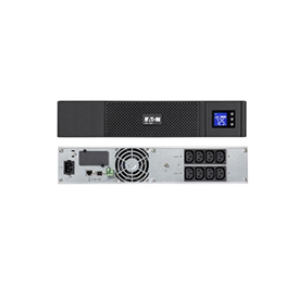 EATON 5SC1000IR fekete szünetmentes tápegység, 1000VA, 8x C13 kimenet, vonali-interaktív, LCD, USB, Rack 2U/Torony