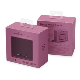 ENERGY SISTEM Music Box 1+ Hangszóró BT lila (BT4.1; 5W, akku; 6 óra üzemidő; 3,5mm; microSD; USB) lila