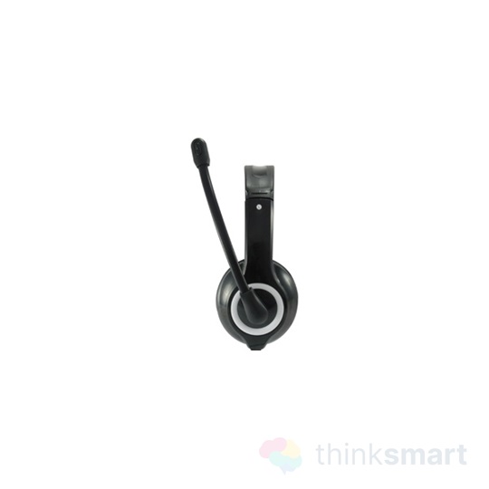 Equip 245301 vezetékes mikrofonos fejhallgató - fekete | USB