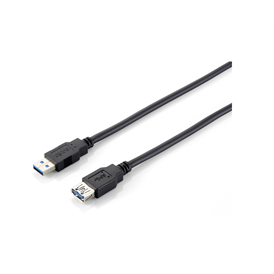 EQUIP 128399 kábel, USB3.0, A-A, apa/anya, duplán árnyékolt, 3m