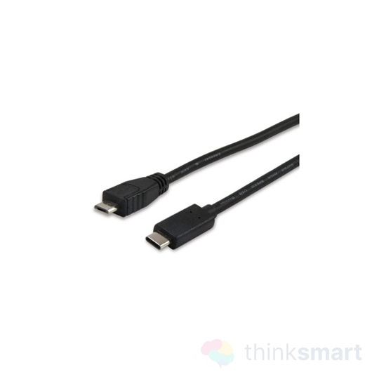 EQUIP 12888407 átalakító kábel, USB-C - USB MicroB 2.0, apa/apa, 1m