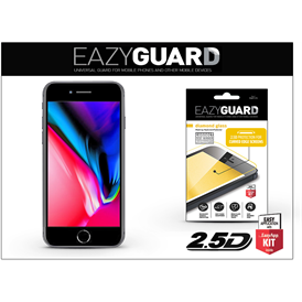 EazyGuard gyémántüveg képernyővédő fólia fekete Apple iPhone 8 Plus készülékhez (LA-1310)