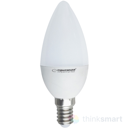 Esperanza LED izzó - fehér | E14, 5W, meleg fehér
