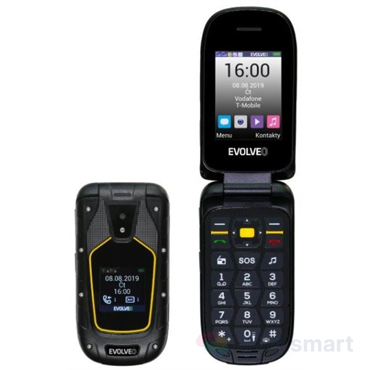 Evolveo StrongPhone F5 mobiltelefon - fekete-sárga | DualSIM