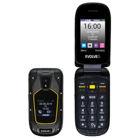 Evolveo StrongPhone F5 mobiltelefon - fekete-sárga | DualSIM
