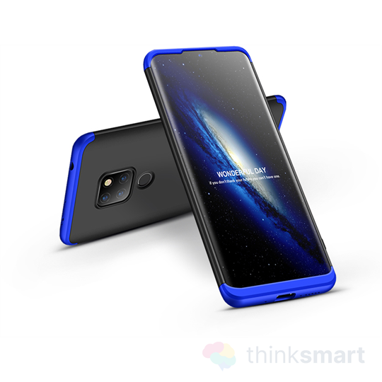 GKK 360 Full Protection 3in1 mobiltelefon tok - fekete/kék | Huawei Mate 20