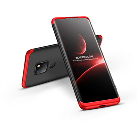 GKK 360 Full Protection 3in1 Huawei Mate 20 hátlap - fekete/piros (GK0309)