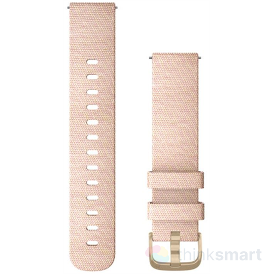 Garmin Quick Release Bands óraszíj - rózsaszín | Vivomove 3 készülékhez, arany csattal, 20 mm (010-12924-12)