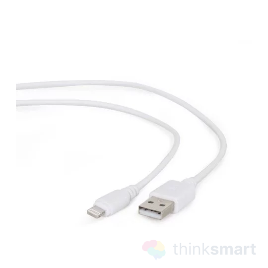 Gembird CC-USB2-AMLM-2M-W adatkábel - fehér | USB - Lightning, 2m