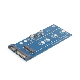 Gembird EE18-M2S3PCB-01 SATA-M.2 (NGFF) SSD adapter kártya | M/F