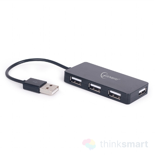 Gembird USB elosztó - 4 port - fekete (UHB-U2P4-03)
