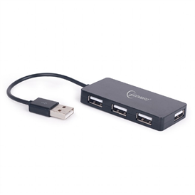 Gembird USB elosztó - 4 port - fekete (UHB-U2P4-03)