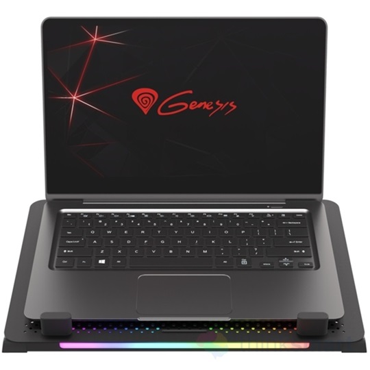 Genesis NHG-1678 Oxid 450 RGB 15,6" fekete notebook hűtőpad