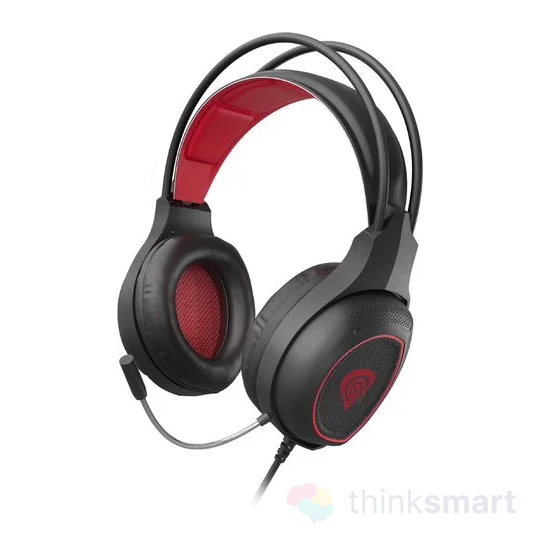Genesis Radon 300 Gamer mikrofonos fejhallgató - fekete piros (NSG-1578)