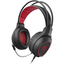 Genesis Radon 300 Gamer mikrofonos fejhallgató - fekete piros (NSG-1578)