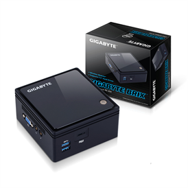 Gigabyte BRIX számítógép | Celeron J3160, HDMI, LAN, WIFI, Bluetooth, 2,5" HDD hely, USB 3.0, HD Graphics 400