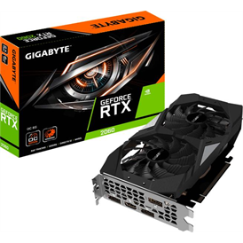 Gigabyte Geforce RTX 2060 OC videokártya - GDDR6 - 6GB - fekete