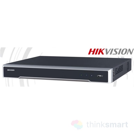 Hikvision DS-7616NI-K2/16P NVR rögzítő (16 csatorna, 160Mbps rögzítés, H265, HDMI+VGA, 2xUSB, 2x Sata, I/O, 16x PoE)
