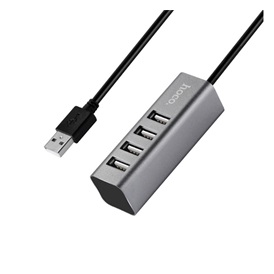 Hoco HB1 USB elosztó | passzív, 4-es elosztó, USB 2.0, 80 cm kábel